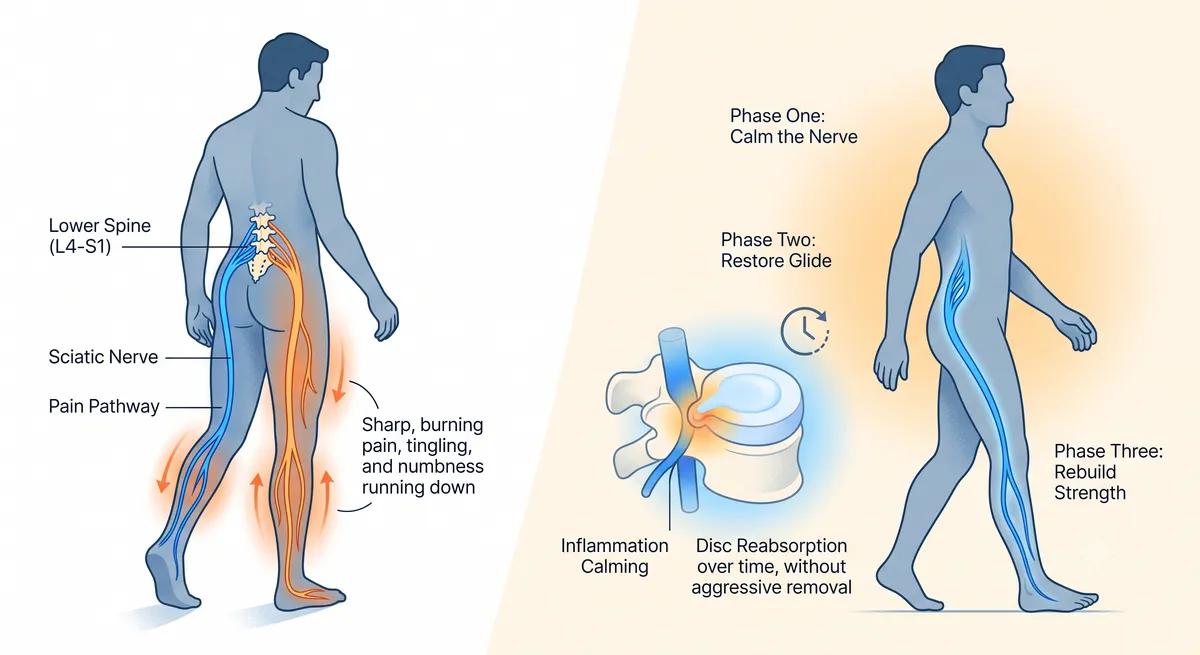 Sciatica: understanding the pain that runs down your leg