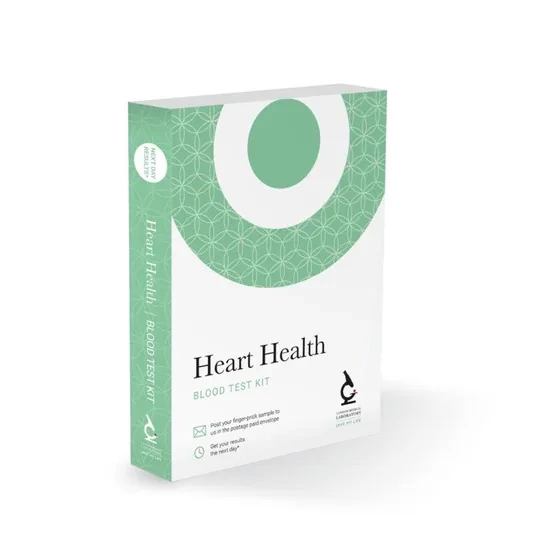 Heart Health Profile: blood test kit box